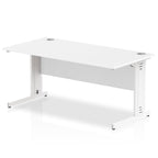 Office furniture impulse-160mm-straight-desk-cable-managed-leg Dynamic  White Colour White 