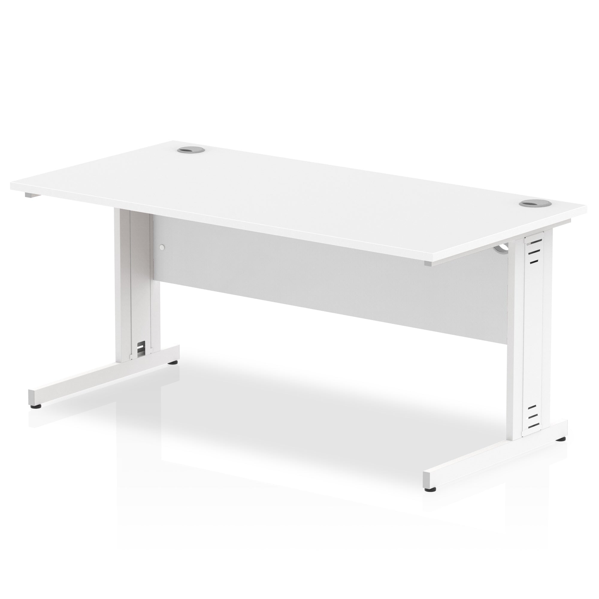 Office furniture impulse-160mm-straight-desk-cable-managed-leg Dynamic  White Colour White 