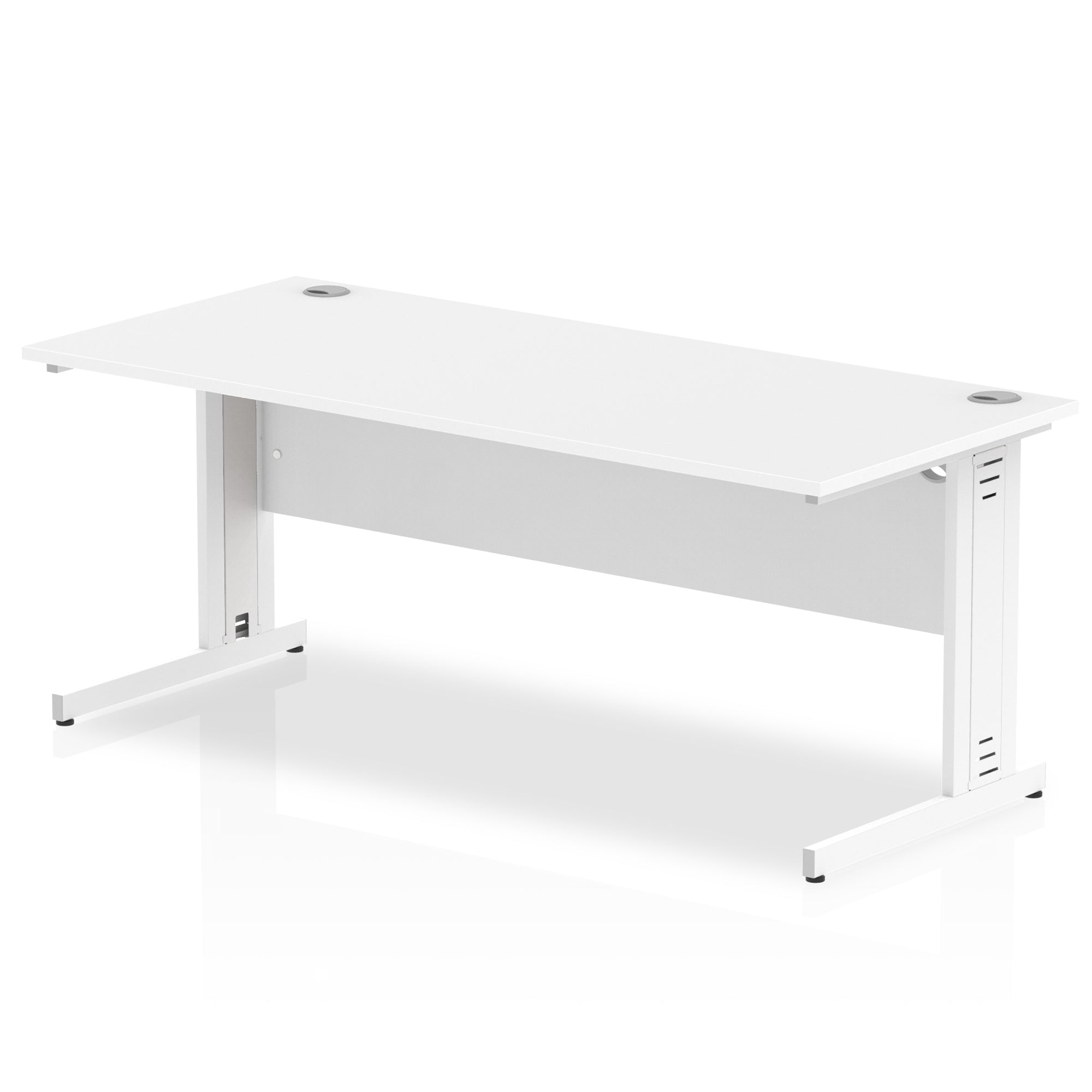 Office furniture impulse-180mm-straight-desk-cable-managed-leg Dynamic  White Colour White 