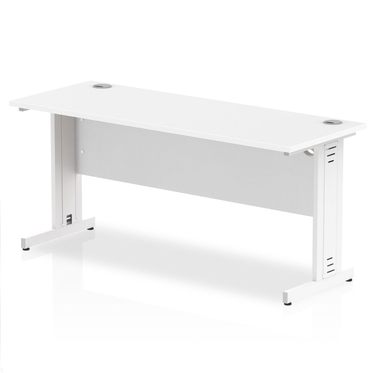 Office furniture impulse-160mm-slimline-desk-cable-managed-leg Dynamic  White Colour White 