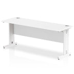 Office furniture impulse-180mm-slimline-desk-cable-managed-leg Dynamic  White Colour White 