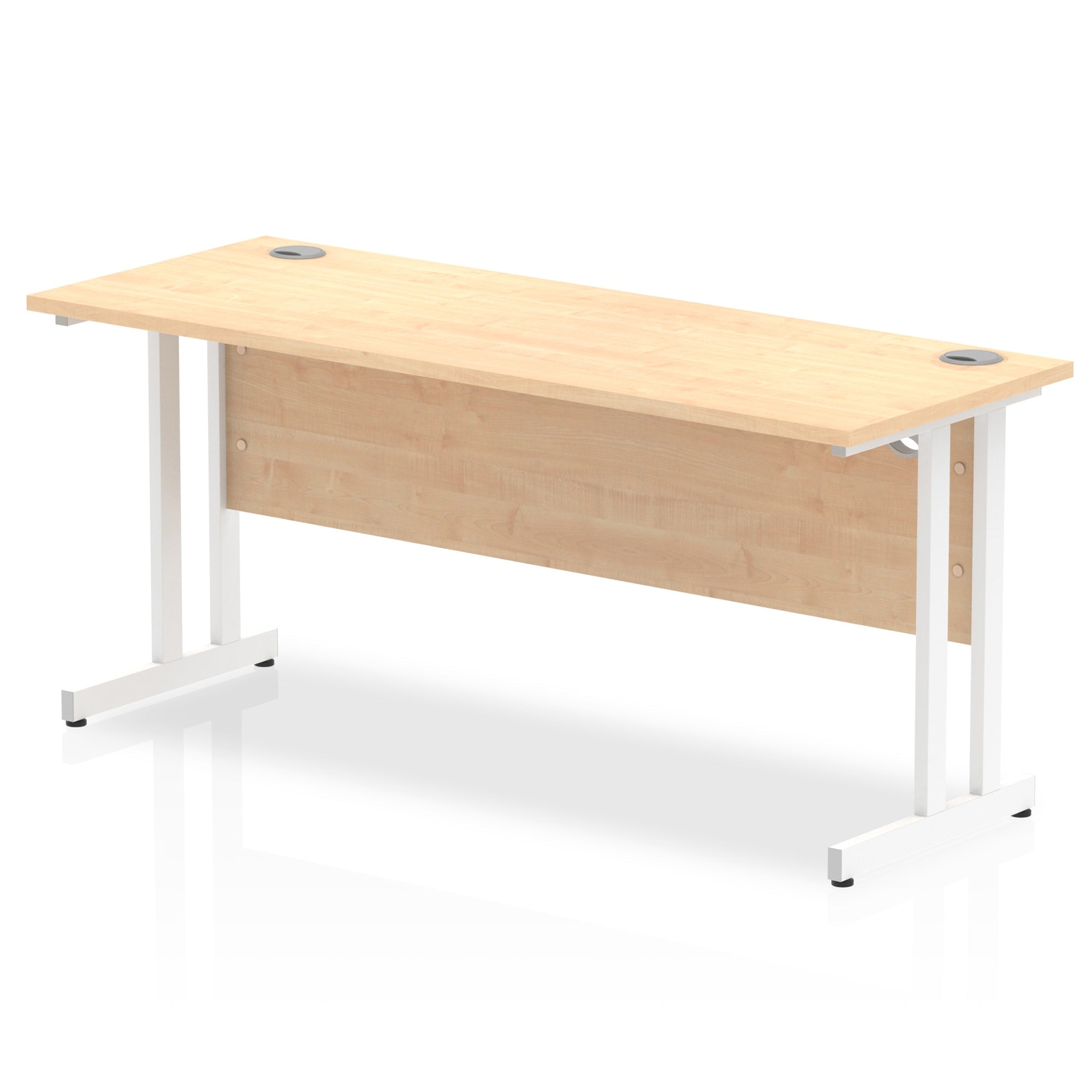 Office furniture impulse-160mm-slimline-desk-cantilever-leg Dynamic  White Colour Maple 