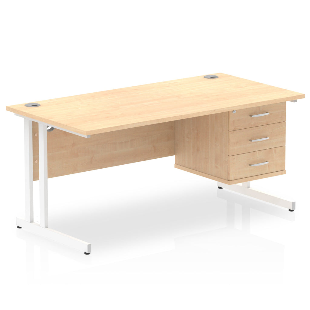 impulse-cantilever-straight-desk-white-frame-with-fixed-pedestal Dynamic  MAPLE 160 Wide 2 Drawer & 3 Drawer
