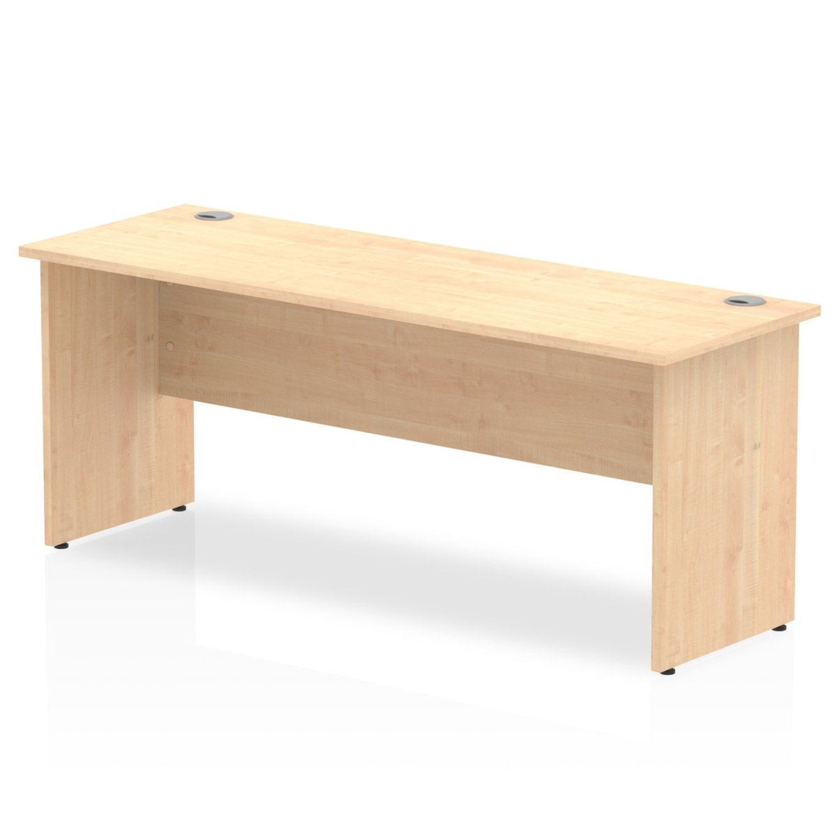 Office furniture impulse-180mm-slimline-desk-panel-end-leg Dynamic  Grey Oak Desk Colour White Leg