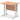 Office Desk Impulse 80cm Slimline Desk Cantilever Leg Silver Colour Beech 