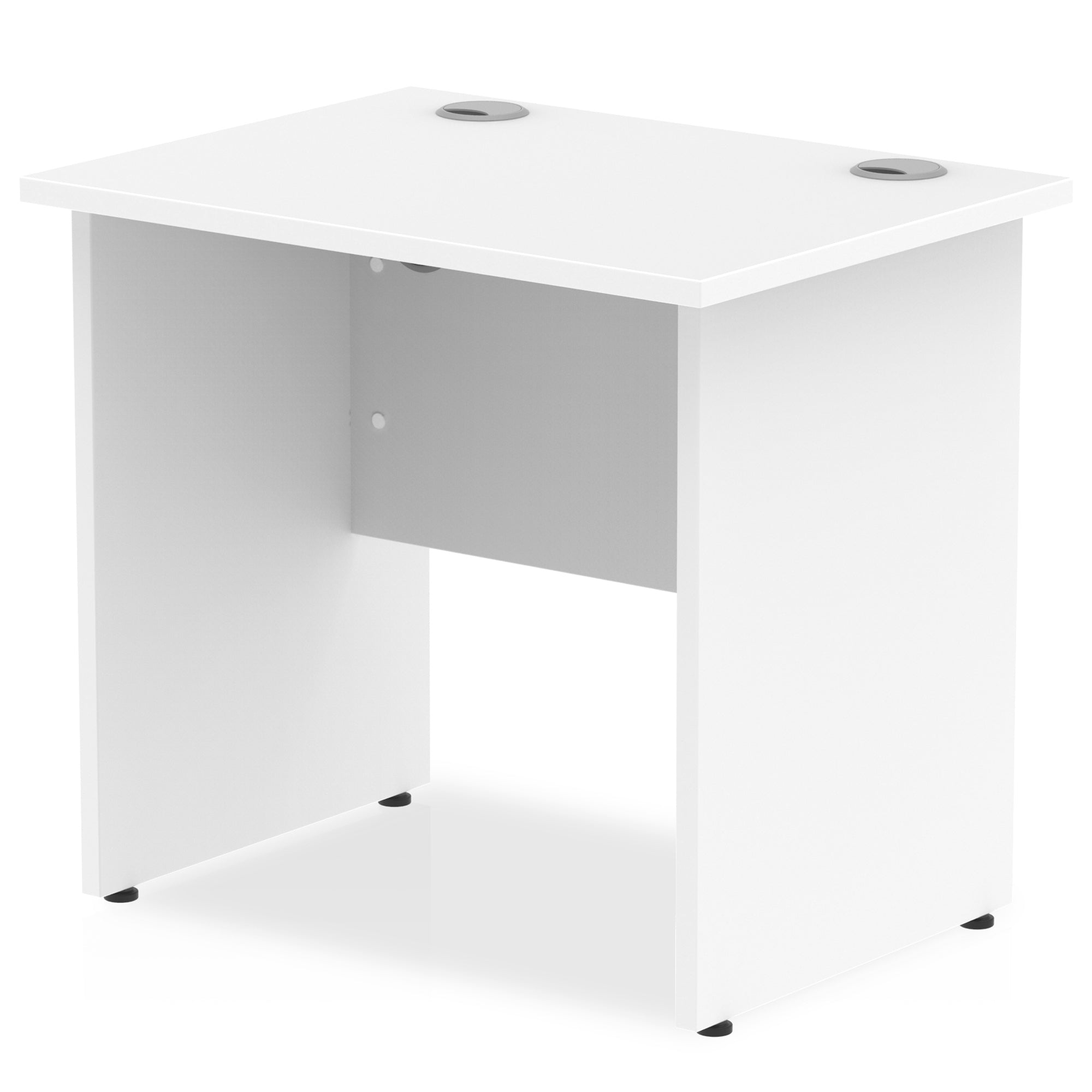 Office furniture impulse-800mm-slimline-desk-panel-end-leg Dynamic  White Colour Walnut 