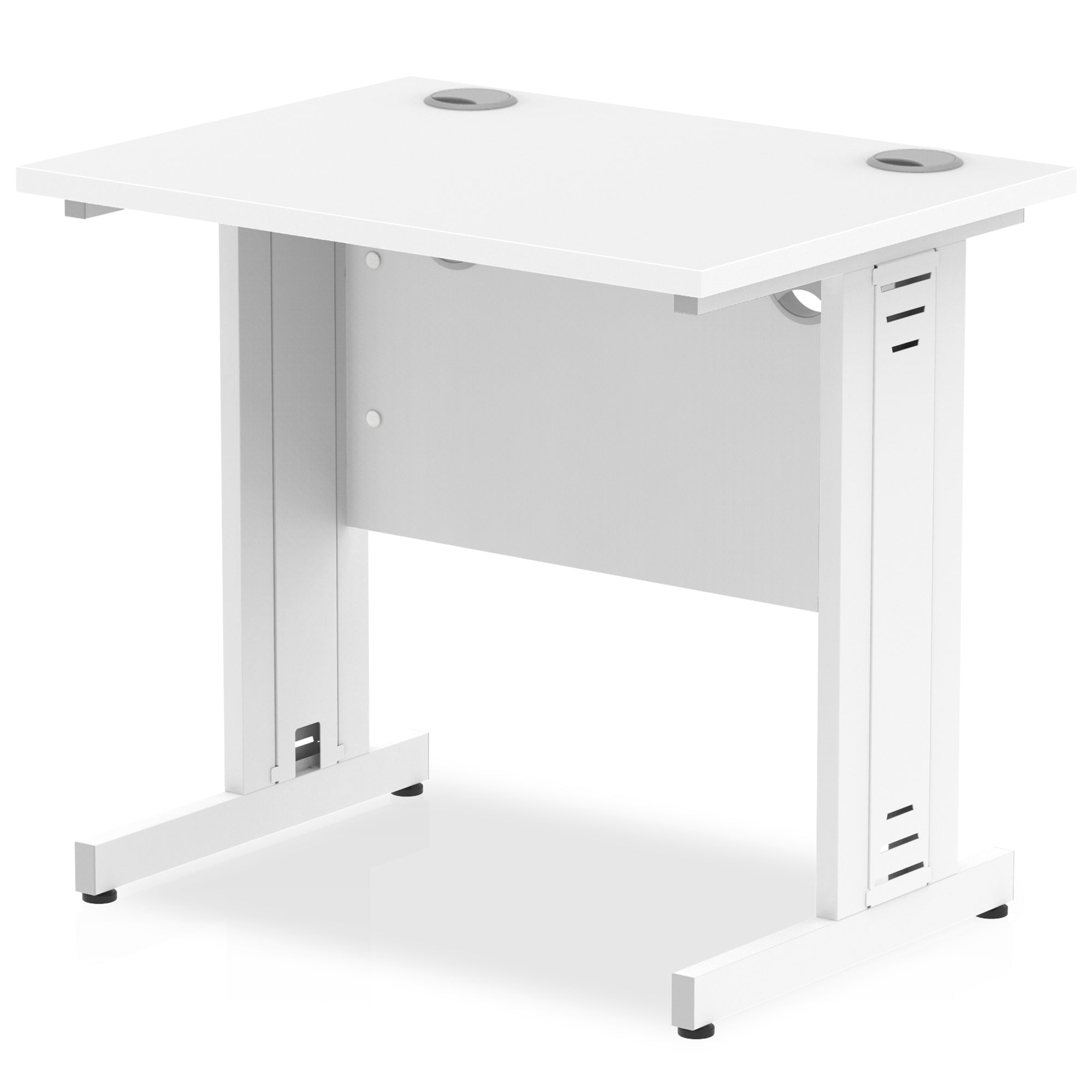 Office furniture impulse-800mm-slimline-desk-cable-managed-leg Dynamic  White Colour White 
