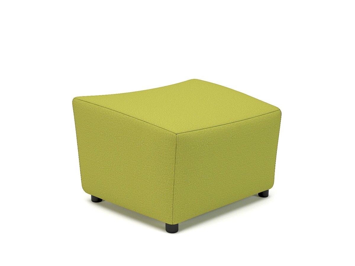Office Armchair Purton 65cm Wide Stool in Warwick Dolly Fabric Standard Colour Citron 
