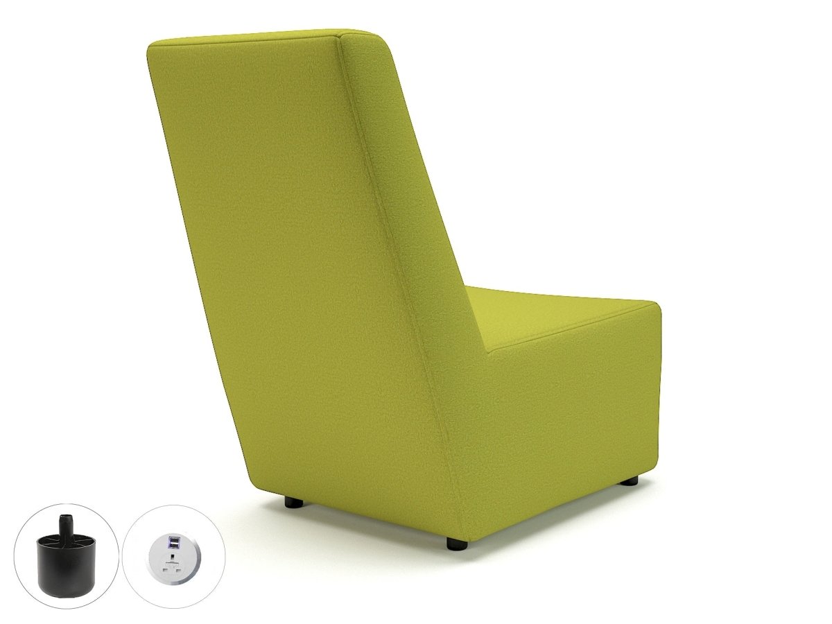 Office furniture pella-65cm-wide-chair-in-warwick-dolly-fabric-with-socket Dynamic  Standard Colour Ebony 