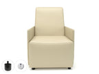 Office furniture pella-69cm-wide-armchair-in-cristina-marrone-ultima-faux-leather-with-socket Dynamic   Colour Taupe 