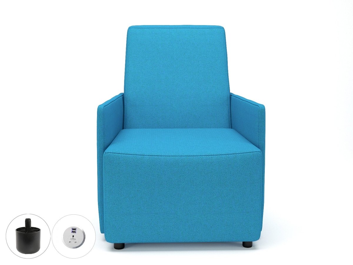 Office furniture pella-69cm-wide-armchair-in-camira-era-fabric-with-socket Dynamic   Colour Perennial 