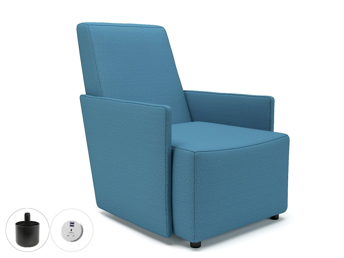 Office furniture pella-69cm-wide-armchair-in-warwick-dolly-fabric-with-socket Dynamic   Colour  