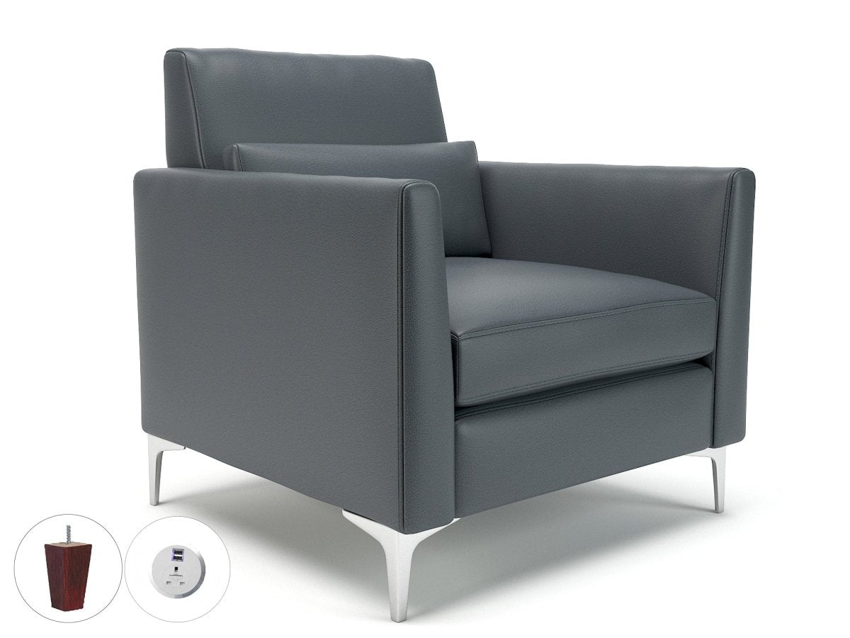 roselle-90cm-wide-armchair-in-cristina-marrone-ultima-faux-leather-with-socket Dynamic  Light Wood Colour Chalk 