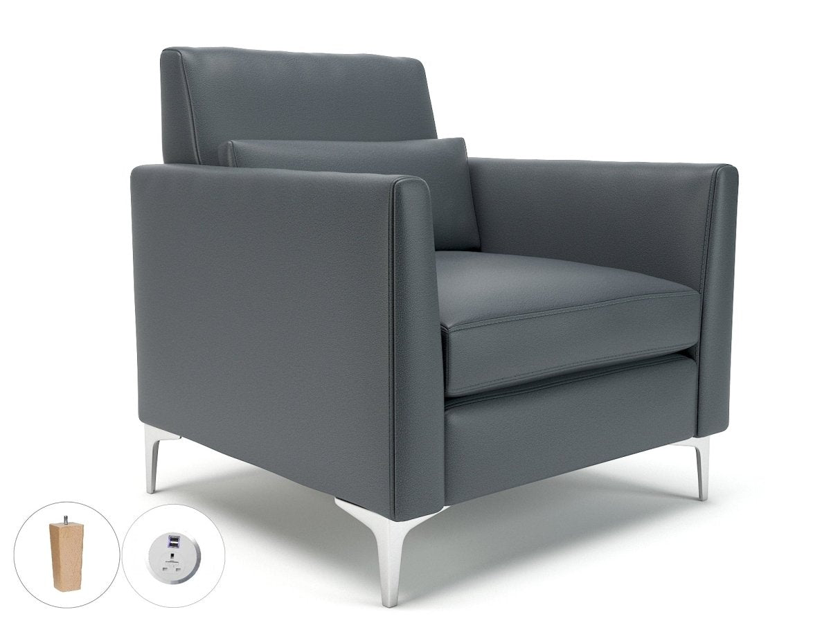 roselle-90cm-wide-armchair-in-cristina-marrone-ultima-faux-leather-with-socket Dynamic  Ebony Wood Colour Chilli 
