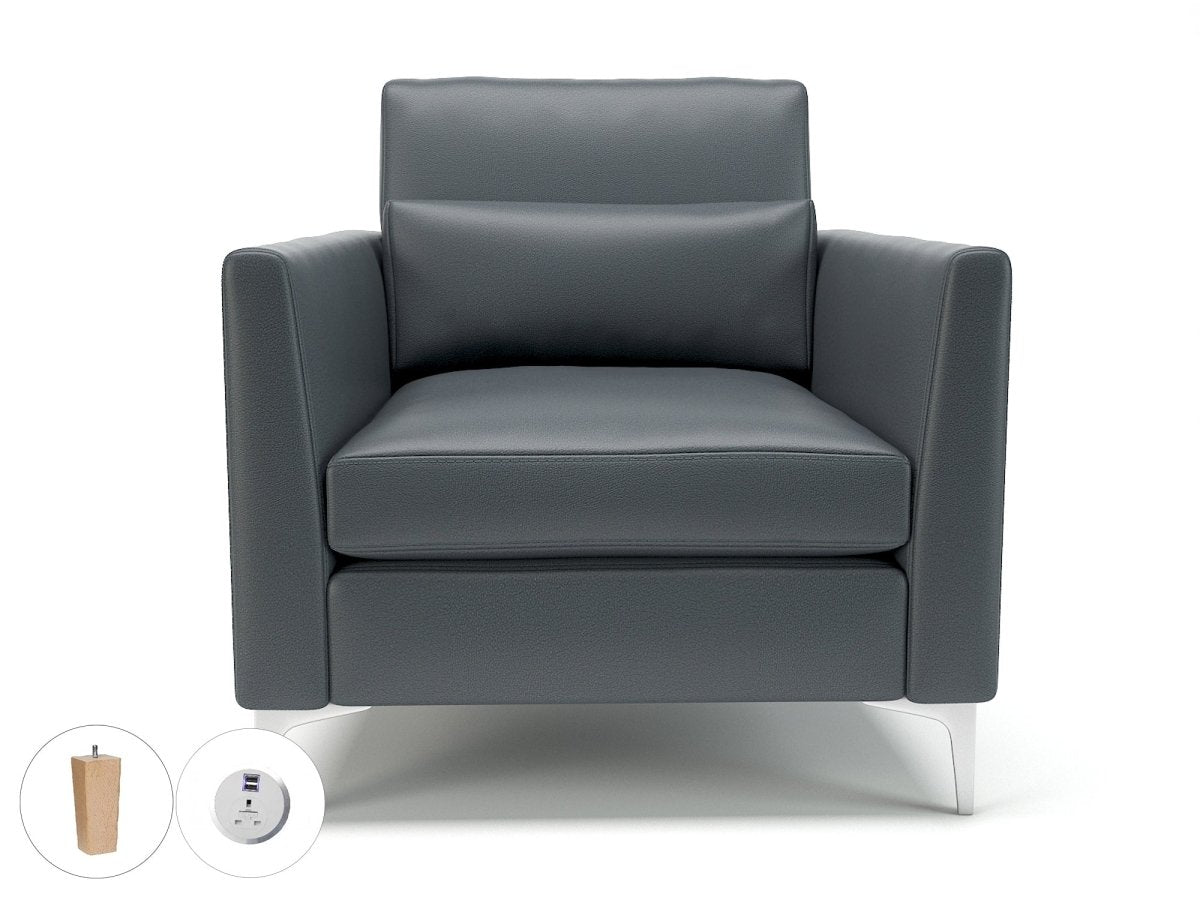 roselle-90cm-wide-armchair-in-cristina-marrone-ultima-faux-leather-with-socket Dynamic  Light Wood Colour Chilli 