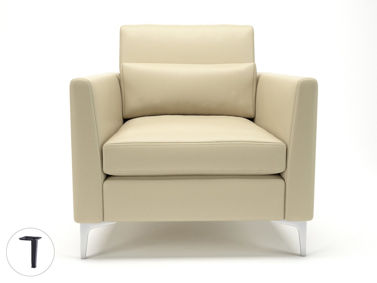 Office furniture roselle-90cm-wide-armchair-in-cristina-marrone-ultima-faux-leather Dynamic  Chrome Colour Mocha 