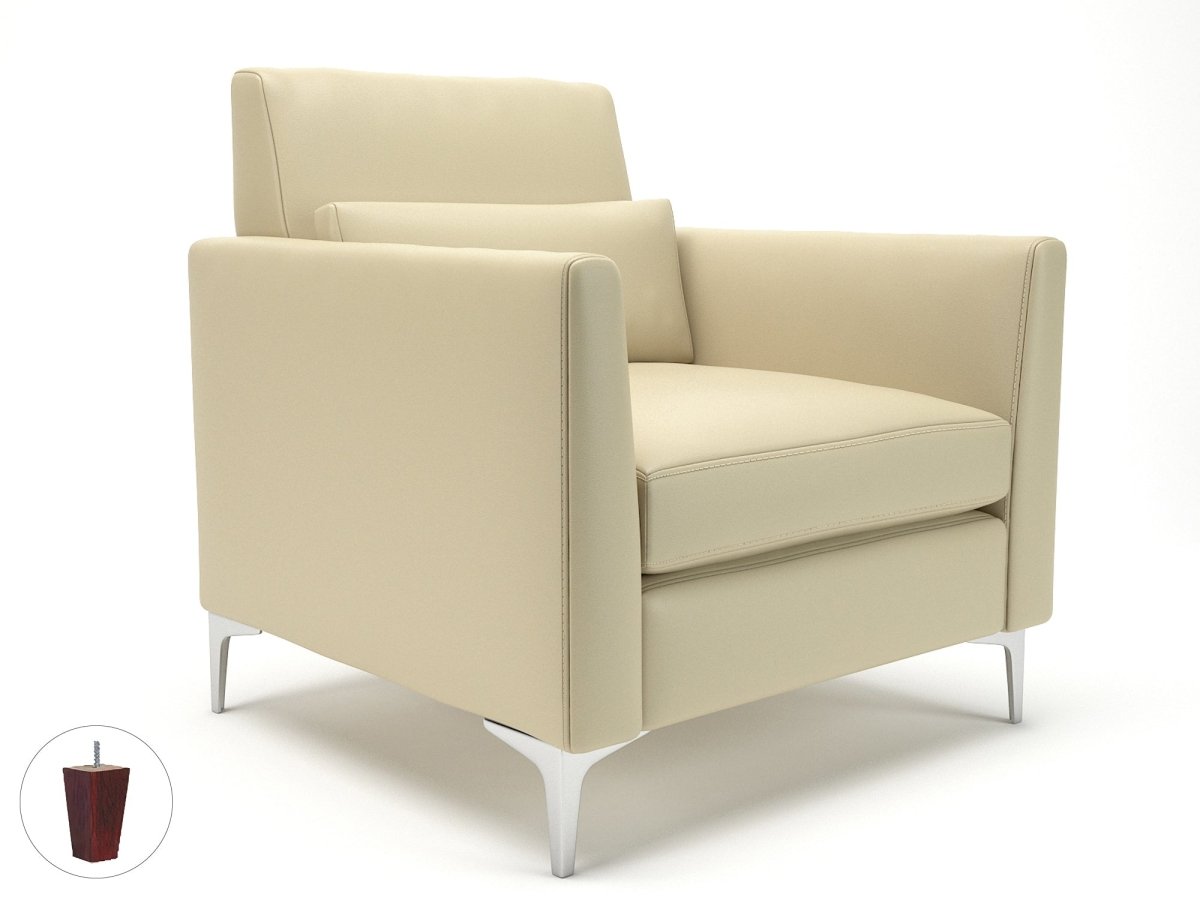 Office furniture roselle-90cm-wide-armchair-in-cristina-marrone-ultima-faux-leather Dynamic  Light Wood Colour Mocha 