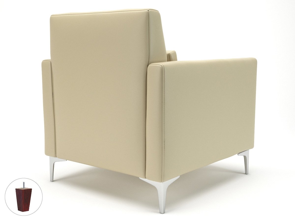 Office furniture roselle-90cm-wide-armchair-in-cristina-marrone-ultima-faux-leather Dynamic  Chrome Colour Steel 