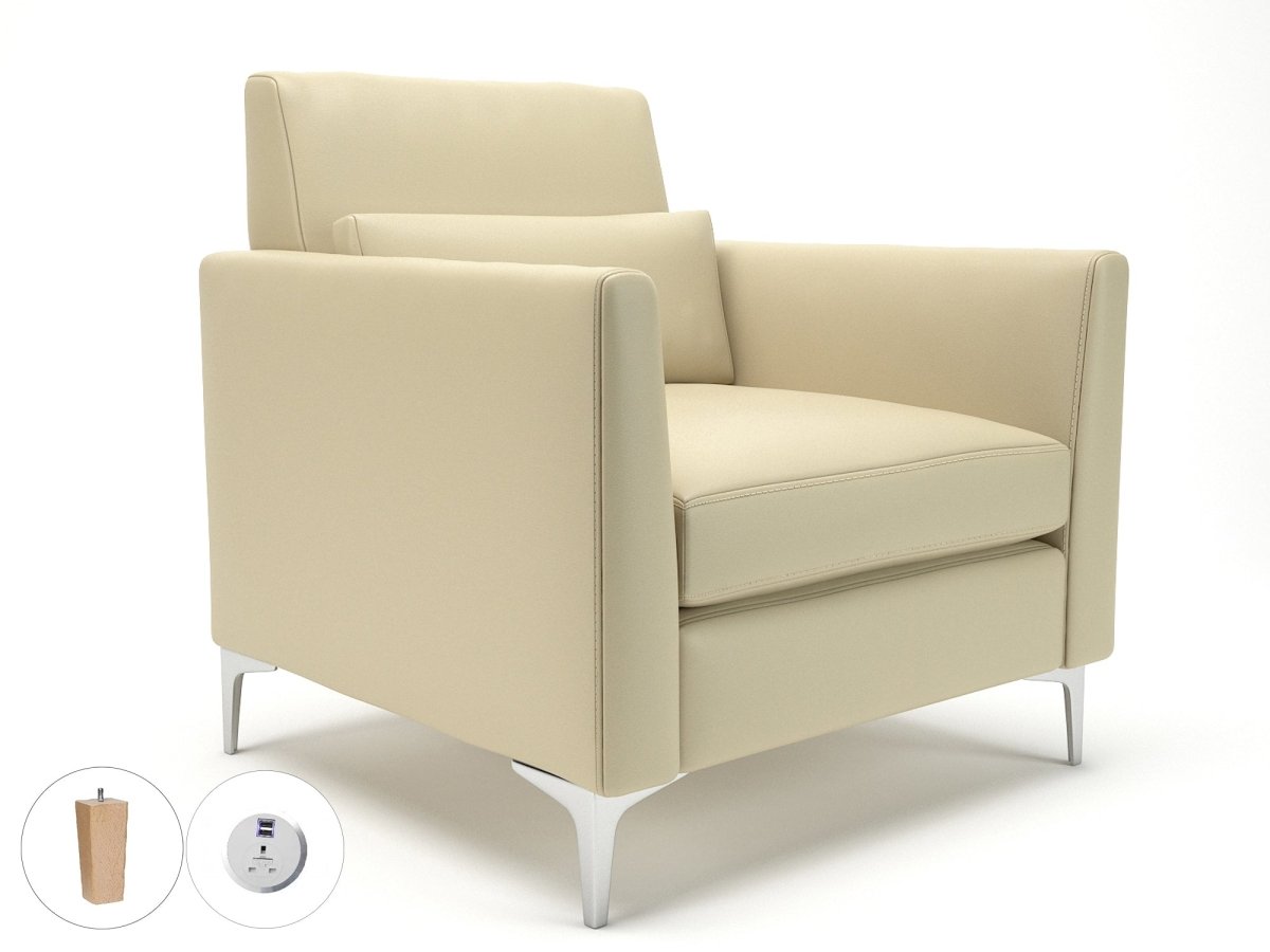 roselle-90cm-wide-armchair-in-cristina-marrone-ultima-faux-leather-with-socket Dynamic  Ebony Wood Colour Steel 
