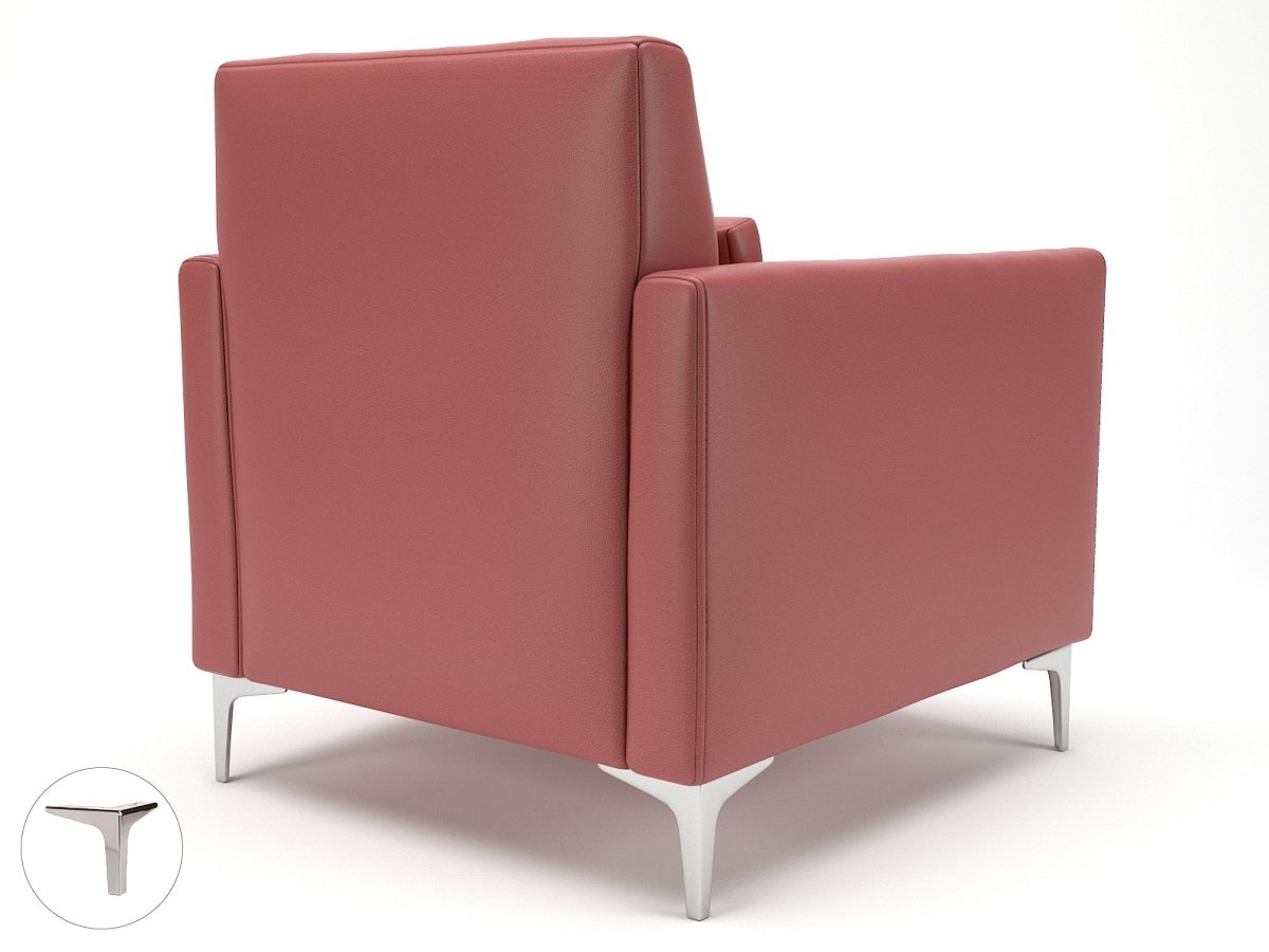 Office furniture roselle-90cm-wide-armchair-in-cristina-marrone-ultima-faux-leather Dynamic  Light Wood Colour Taupe 