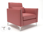 roselle-90cm-wide-armchair-in-cristina-marrone-ultima-faux-leather-with-socket Dynamic  Chrome Colour Taupe 
