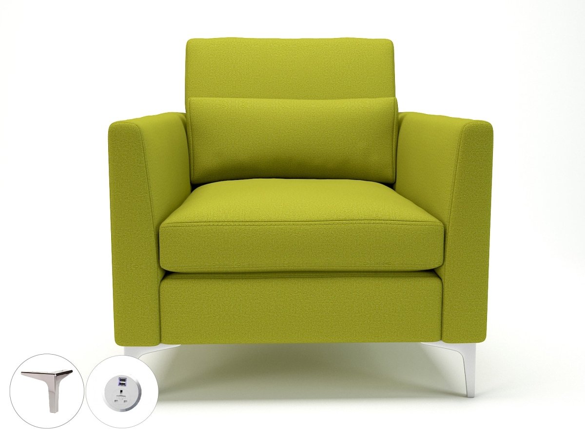 Office furniture roselle-90cm-wide-armchair-in-warwick-dolly-fabric-with-socket Dynamic  Ebony Wood Colour Citron 