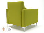 Office furniture roselle-90cm-wide-armchair-in-warwick-dolly-fabric-with-socket Dynamic  Matt Black Colour Ebony 