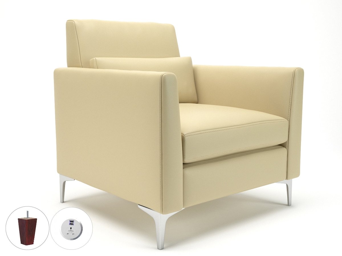 Office furniture roselle-90cm-wide-armchair-in-cristina-marrone-ultima-faux-leather-with-socket Dynamic   Colour  