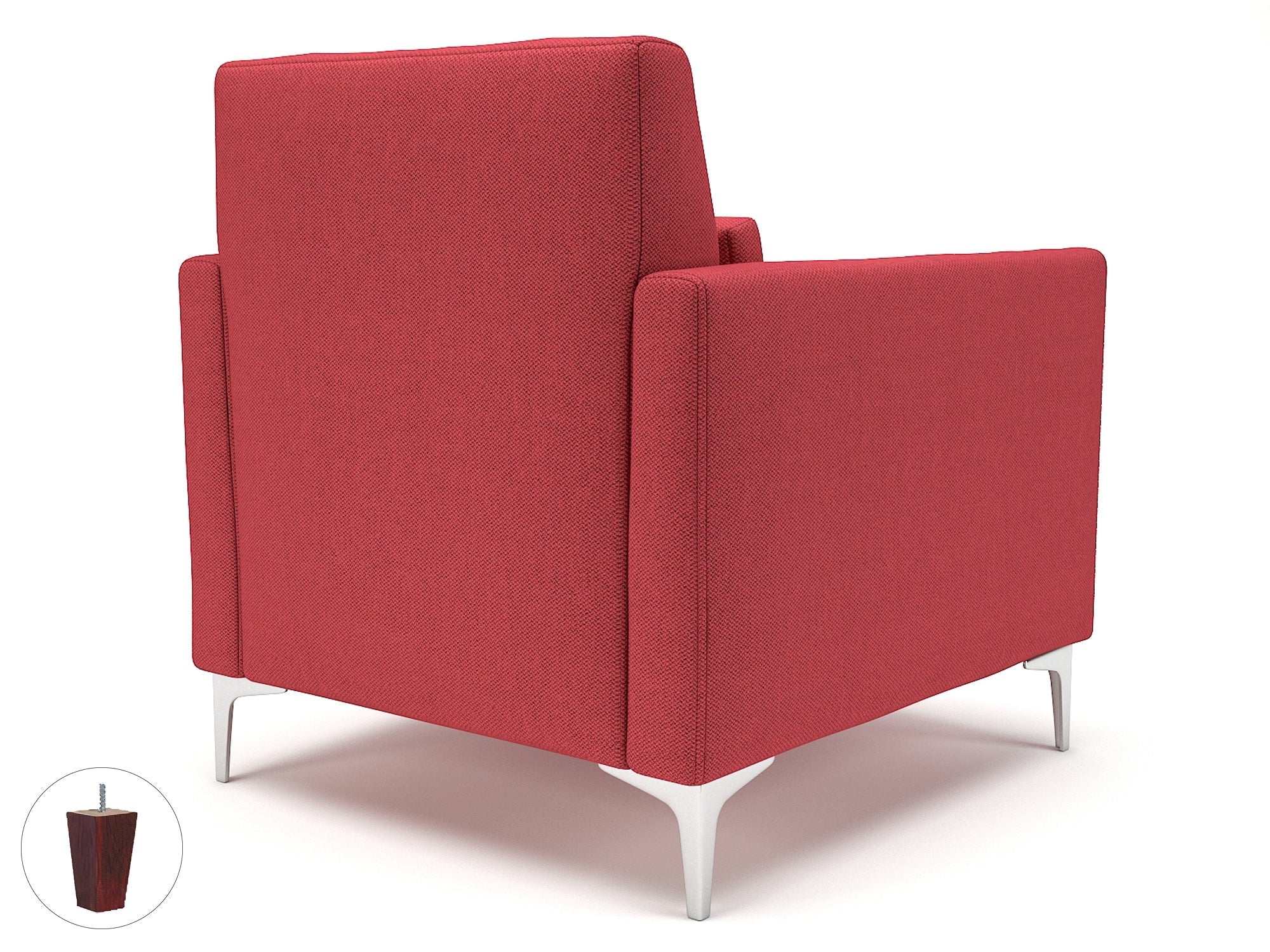 Office furniture roselle-90cm-wide-armchair-in-camira-era-fabric Dynamic  Chrome Colour Forward 