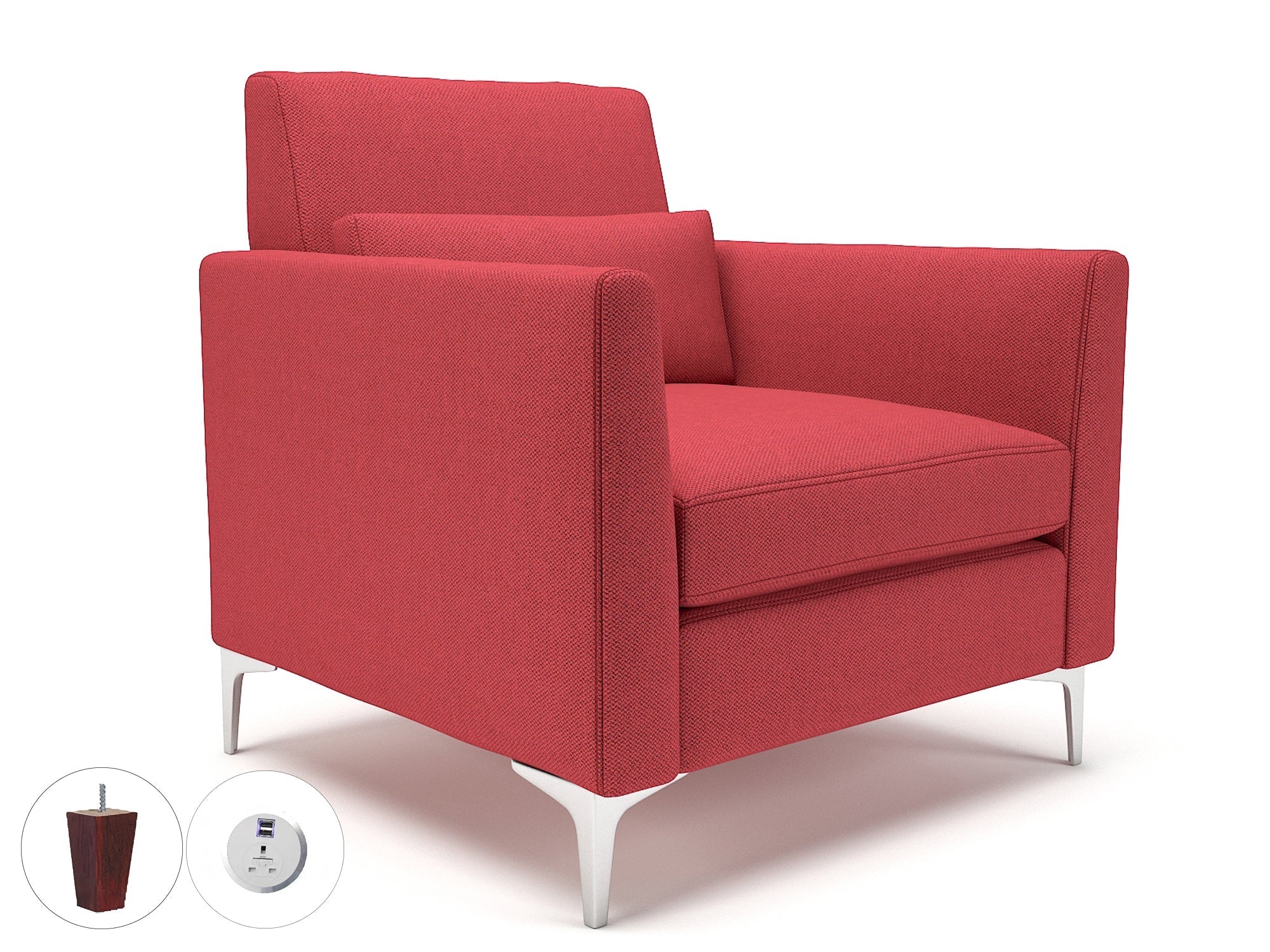 Office furniture roselle-90cm-wide-armchair-in-camira-era-fabric-with-socket Dynamic  Light Wood Colour Everlasting 