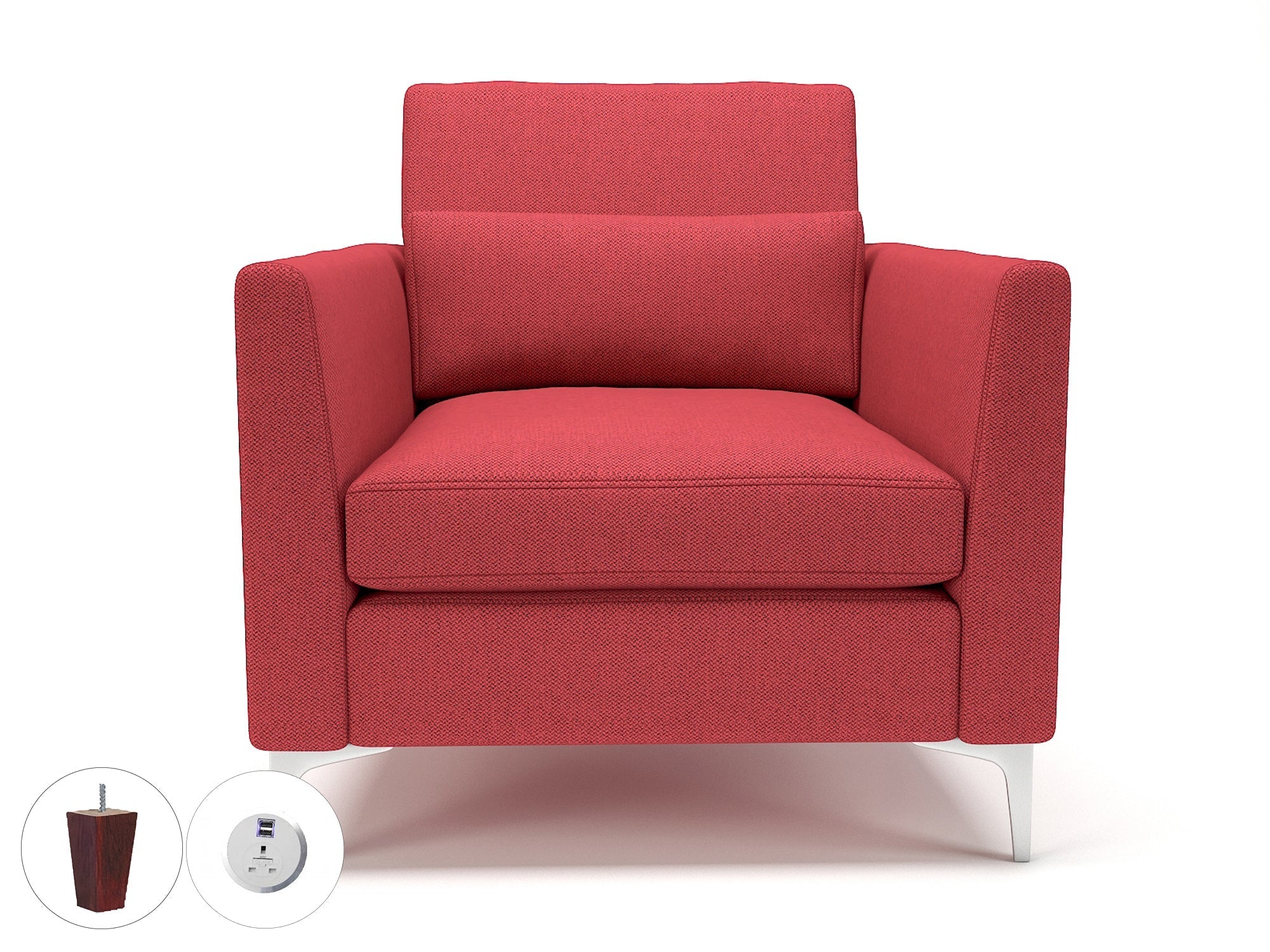 Office furniture roselle-90cm-wide-armchair-in-camira-era-fabric-with-socket Dynamic  Matt Black Colour Everlasting 
