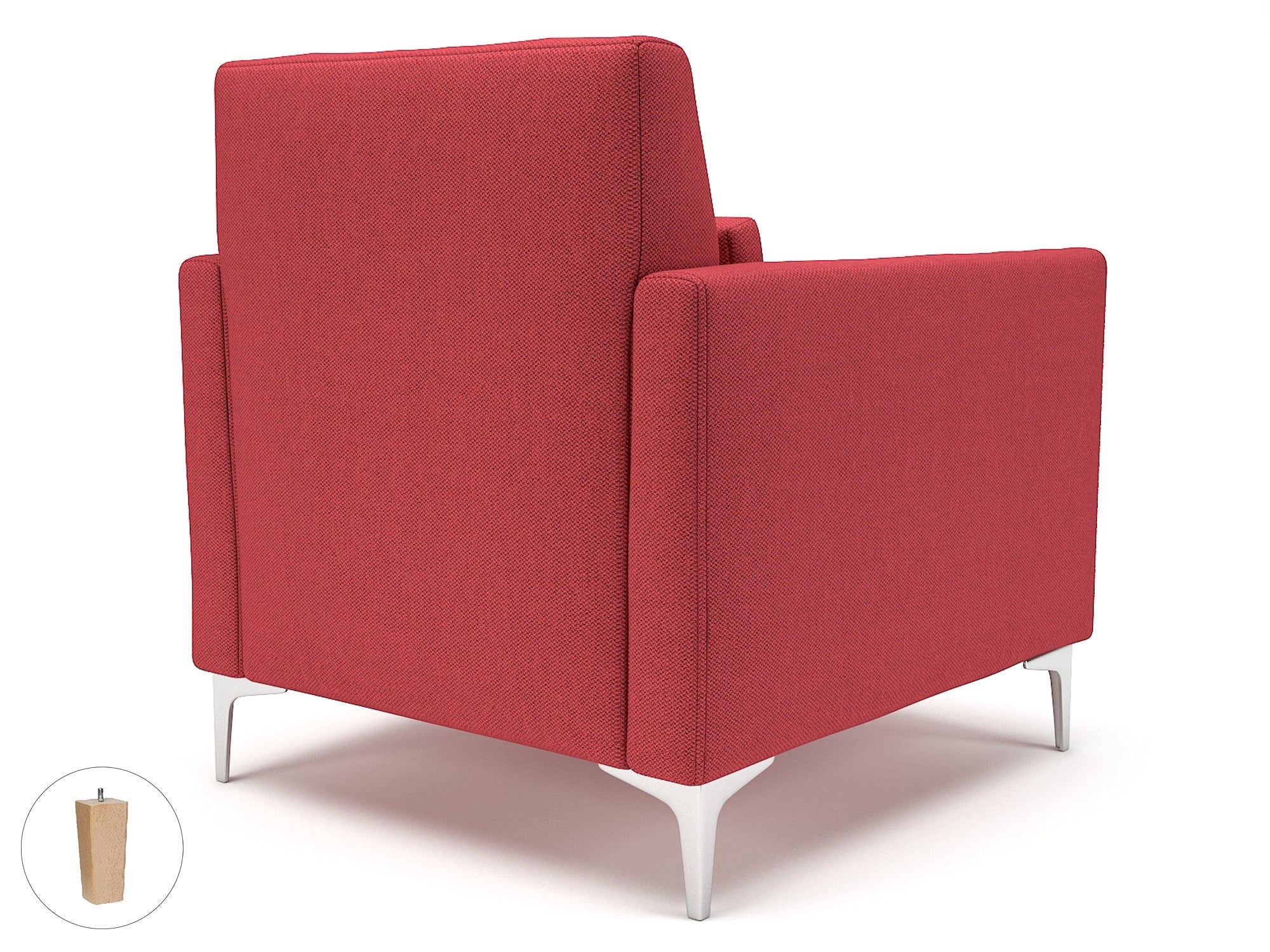 Office furniture roselle-90cm-wide-armchair-in-camira-era-fabric Dynamic  Matt Black Colour Forward 