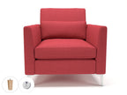 Office furniture roselle-90cm-wide-armchair-in-camira-era-fabric-with-socket Dynamic  Light Wood Colour Forward 