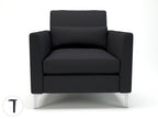 Office Soft seating Roselle 90cm Wide Armchair in Warwick Dolly FabricOffice Armchair Wide Dynamic