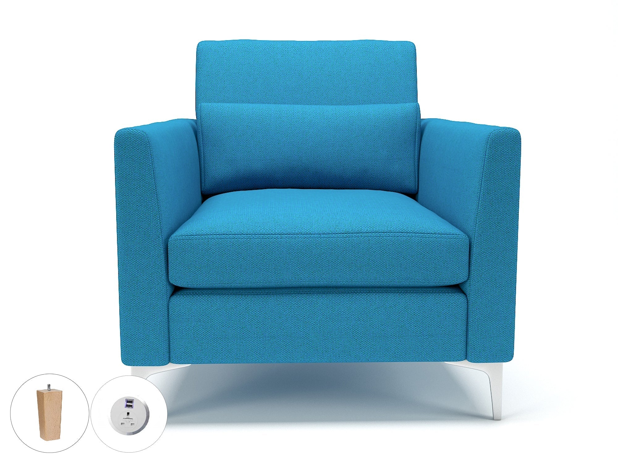 Office furniture roselle-90cm-wide-armchair-in-camira-era-fabric-with-socket Dynamic  Light Wood Colour Period 