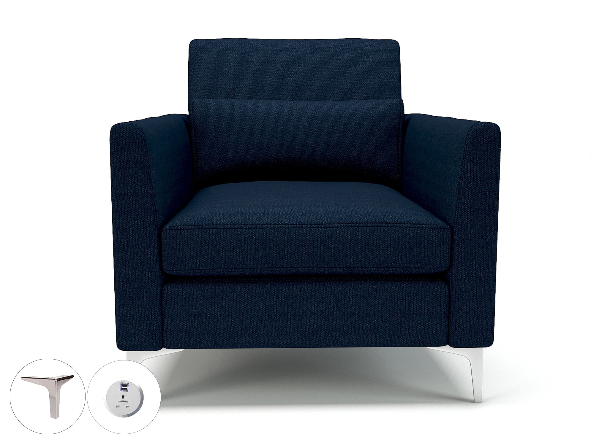 Office furniture roselle-90cm-wide-armchair-in-camira-era-fabric-with-socket Dynamic  Ebony Wood Colour Present 