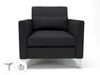 Office furniture roselle-90cm-wide-armchair-in-warwick-dolly-fabric-with-socket Dynamic  Ebony Wood Colour Lagoon 