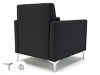 Office furniture roselle-90cm-wide-armchair-in-warwick-dolly-fabric-with-socket Dynamic  Light Wood Colour Lagoon 