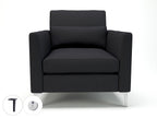 Office furniture roselle-90cm-wide-armchair-in-warwick-dolly-fabric-with-socket Dynamic  Chrome Colour Linen 