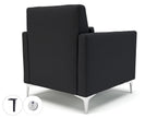 Office furniture roselle-90cm-wide-armchair-in-warwick-dolly-fabric-with-socket Dynamic  Ebony Wood Colour Linen 