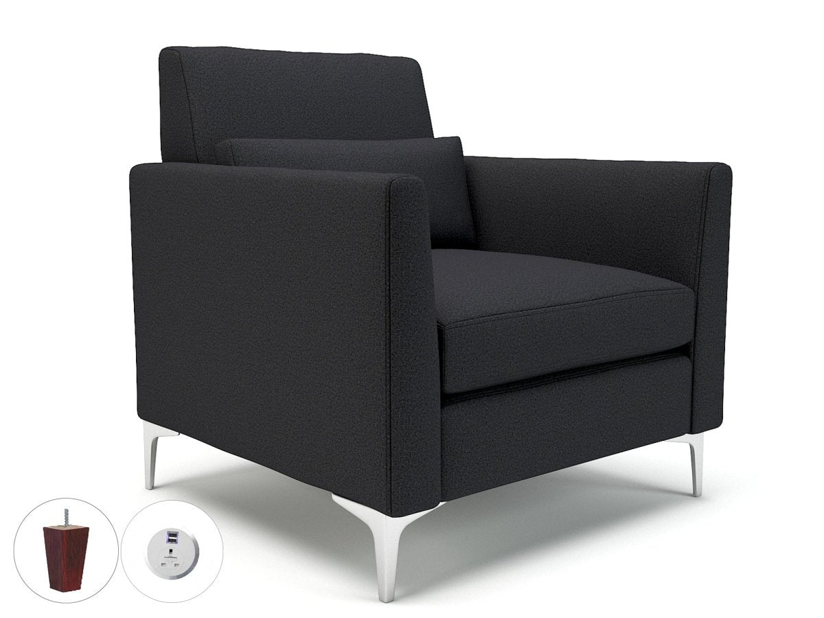 Office furniture roselle-90cm-wide-armchair-in-warwick-dolly-fabric-with-socket Dynamic  Light Wood Colour Linen 