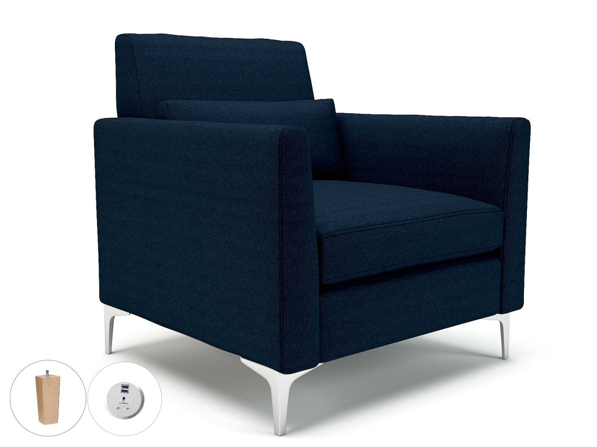 Office furniture roselle-90cm-wide-armchair-in-camira-era-fabric-with-socket Dynamic   Colour  
