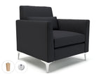 Office furniture roselle-90cm-wide-armchair-in-warwick-dolly-fabric-with-socket Dynamic  Ebony Wood Colour Marmalade 