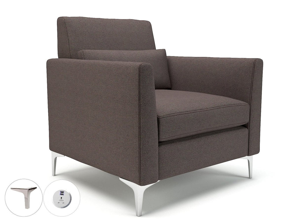 Office furniture roselle-90cm-wide-armchair-in-camira-era-fabric-with-socket Dynamic   Colour  