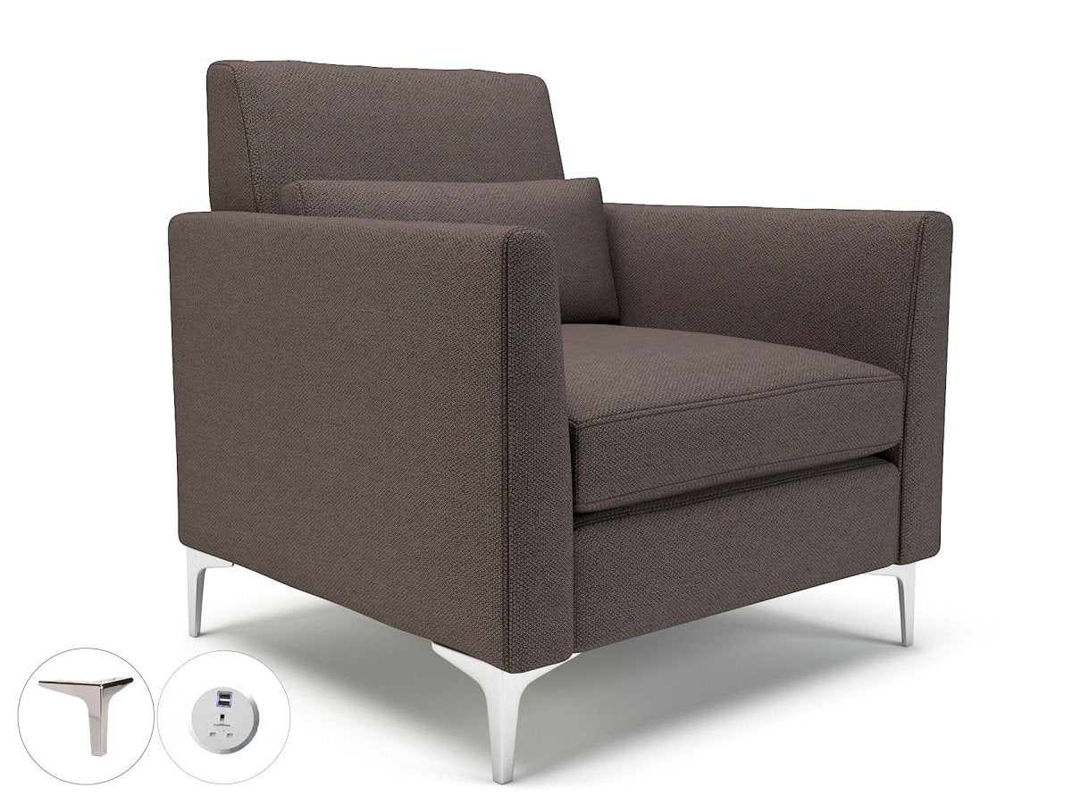 Office furniture roselle-90cm-wide-armchair-in-camira-era-fabric-with-socket Dynamic   Colour  