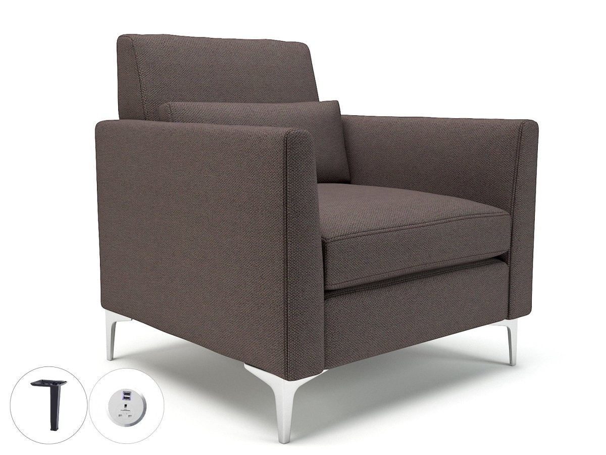 Office furniture roselle-90cm-wide-armchair-in-camira-era-fabric-with-socket Dynamic   Colour  