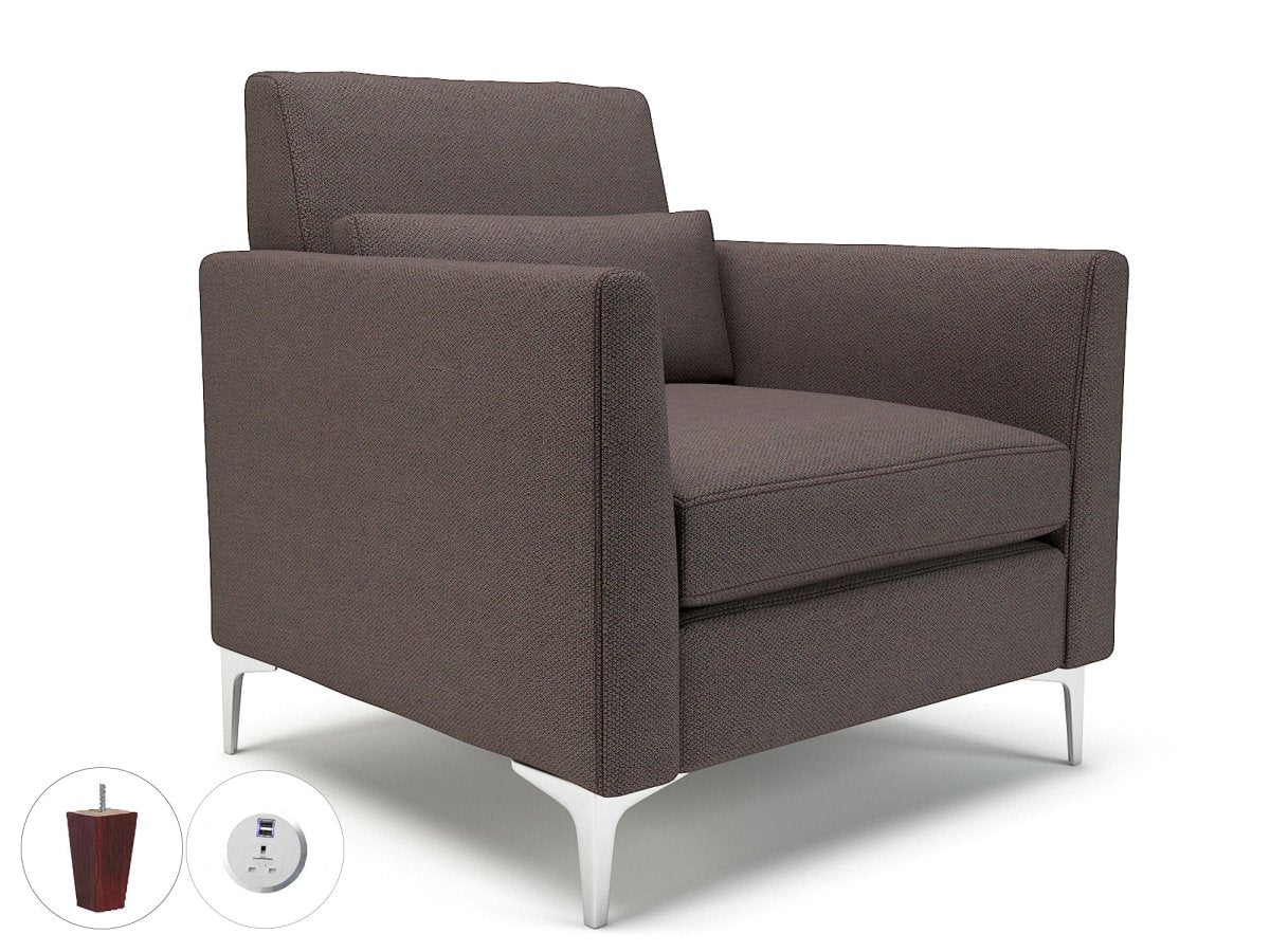 Office furniture roselle-90cm-wide-armchair-in-camira-era-fabric-with-socket Dynamic   Colour  