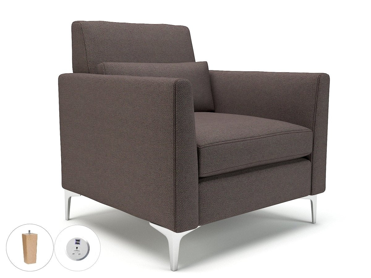 Office furniture roselle-90cm-wide-armchair-in-camira-era-fabric-with-socket Dynamic   Colour  
