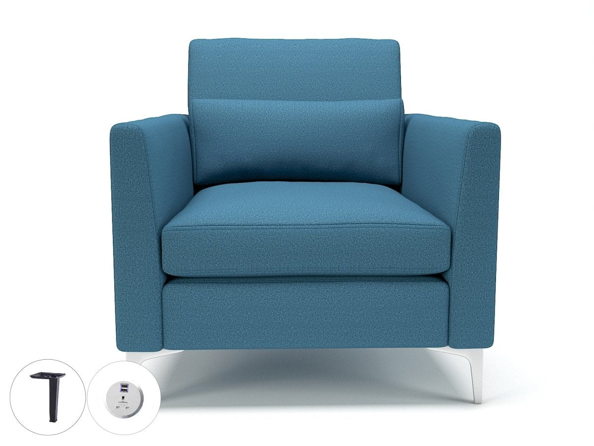 Office furniture roselle-90cm-wide-armchair-in-warwick-dolly-fabric-with-socket Dynamic   Colour  