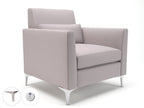 Office furniture roselle-90cm-wide-armchair-in-warwick-dolly-fabric-with-socket Dynamic   Colour  